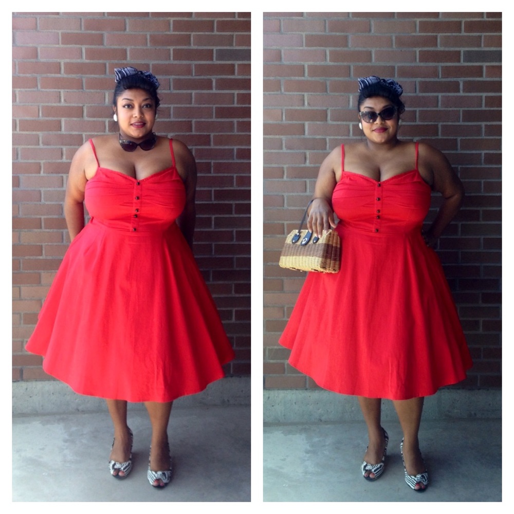 The perfect red 50s dress
